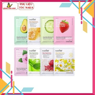 [Tặng 1 chai sơn móng tay] Combo 50 miếng mặt nạ đắp mặt Sadoer 25g