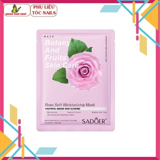 [Tặng 1 chai sơn móng tay] Combo 50 miếng mặt nạ đắp mặt Sadoer 25g