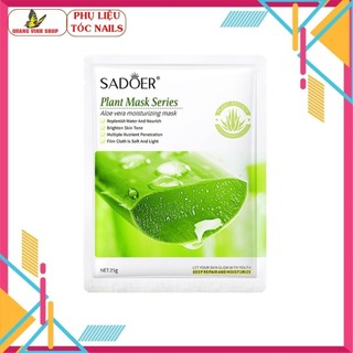 [Tặng 1 chai sơn móng tay] Combo 50 miếng mặt nạ đắp mặt Sadoer 25g