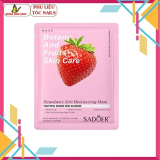 [Tặng 1 chai sơn móng tay] Combo 50 miếng mặt nạ đắp mặt Sadoer 25g