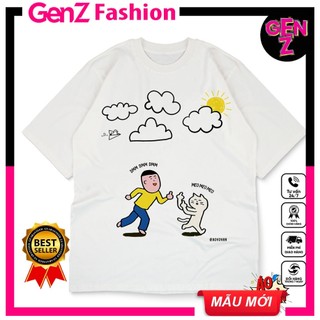 Áo thun local brand Mèo và Nobita Đuổi bắt Khoái Chí | GENZ STORE