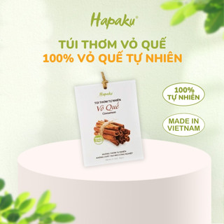 Túi Thơm Hương Quế Tự Nhiên Hapaku - 100% Vỏ Quế Tự Nhiên, Khử Mùi Nhà Bếp, Ô Tô, Treo Tủ Quần Áo