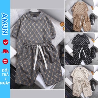 Đồ Bộ Set Quần áo Thể Thao Nam nữ mùa hè cộc tay mặc ở nhà không nhăn Chất thoáng mát co giãn cao cấp Avocado