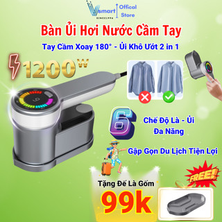 Bàn Ủi Hơi Nước Di Động, Bàn Ủi Cầm Tay Mini Công Suất Lớn 1200w Là Thẳng Nhanh Chóng Gập Gọn Mang Đi Du Lịch Tiện Lợi