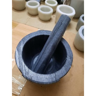 Cối đá Non Nước màu đen size 20cm (kèm chày)