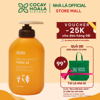 Dầu Xả Hữu Cơ Gừng Sả Cỏ Cây Hoa Lá - Ngăn dầu bết tóc và giảm gàu ngứa Dung Tích 500g - Cỏ Cây Hoa Lá Hà Nội