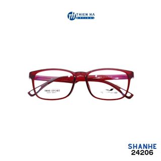 Gọng kính vuông nam nữ Thiên Hà Optical SHANHE 24206 dáng vuông nhựa dẻo nhẹ chắc chắn sz từ 12-17t