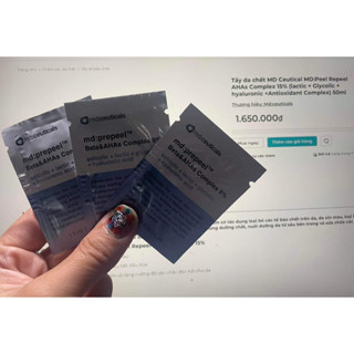 [Sample 1.5ml] Peel Trắng Sáng Căng Bóng Da Md:ceuticals Md Ceuticals Prepeel AHAs Complex 8%- 15%