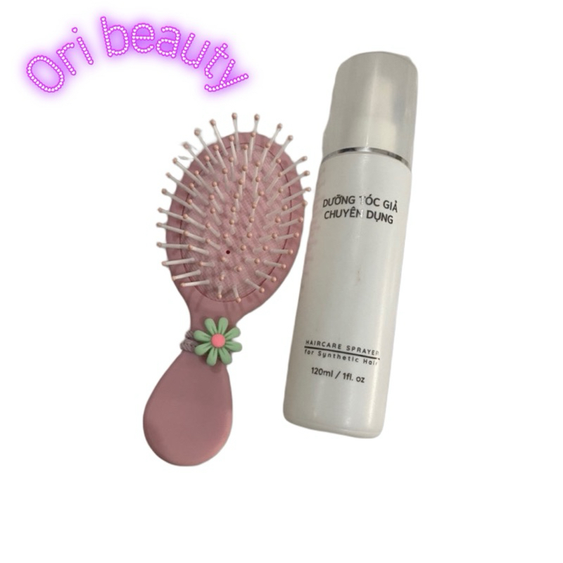 Combo lược và dưỡng tóc giả cao cấp-❤️💕free ship