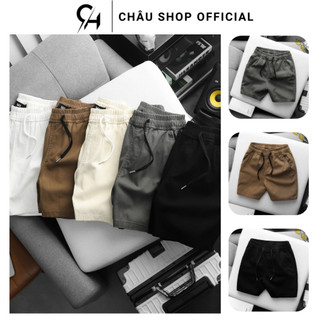Quần Short Nam, Quần Short Kaki Excool CHÂU SHOP OFFICIAL Cạp Chun Thoáng Mát Năng Động Trẻ Trung Phù Hợp Đi Biển
