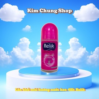 Lăn Khử Mùi Trắng Da RELIK White $ Beauty màu hồng (chai lớn 50ml)