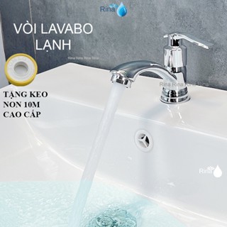 Vòi nước lavabo lạnh bồn chậu rửa mặt hợp kim kẽm xi bóng cao cấp Rina RN9620