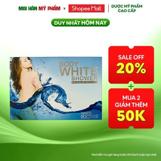 Bột Tắm trắng toàn thân White Doctors Body White Shower loại bỏ da chết set 3 gói