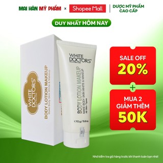 Kem dưỡng thể chống nắng trang điểm, trắng da White Doctors Body Lotion Makeup 170g