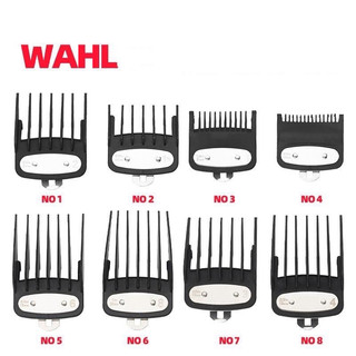 Bộ 8 cữ gá thép wahl chất liệu nhựa abs gá thép gồm cữ 1.5-3-4.5-6-10-13-19-25mm