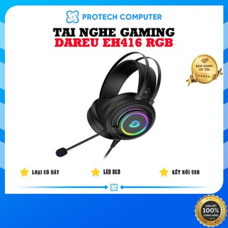 Tai nghe DAREU EH416 RGB giả lập 7.1- Hàng chính hãng bảo hành 12 tháng.