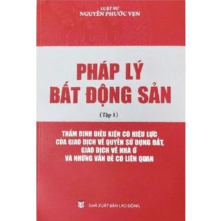 Sách - Pháp Lý Bất Động Sản (Tập 1)