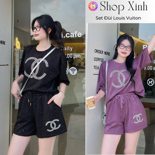 Set đùi nữ chữ x nạm đá bling bling full 4 màu