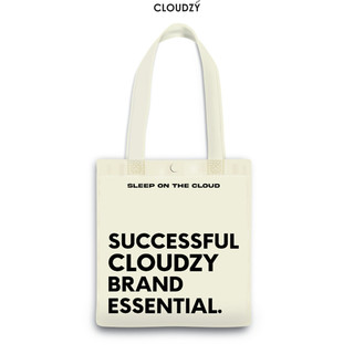Túi tote canvas unisex nữ nam phong cách Hàn Quốc Basic hoạ tiết in LocalBrand Cloudzy túi SUCCESS