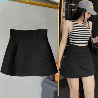 Chân váy chiết eo dáng A cạp cao tôn dáng
