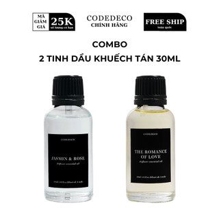 Combo 2 chai tinh dầu khuếch tán hương nước hoa codedeco 30ml
