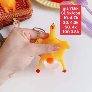 Móc khoá gà đẻ trứng