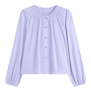 Áo Sơ Mi Nữ Dài Tay Basic Khuy Ngọc Thô Màu Pastel Phong Cách Nhẹ Nhàng Thời Trang Talene TOP NU 141V4