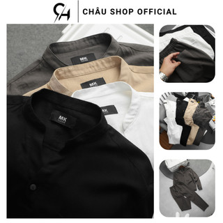 Set Quần Áo Nam, Set Bộ Đũi Lụa Dài Tay Nam CHÂU SHOP OFFICIAL Thoáng Mát Trẻ Trung Chất Lụa Mềm Mịn Phù Hợp Đi Chơi