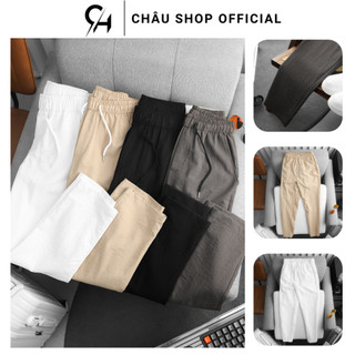 Quần Đũi Dài Lụa Dài Nam, Quần Đũi Lụa Dài CHÂU SHOP OFFICIAL Chất Lụa Mềm Mịn Siêu Mát Form Rộng Thoải Mái Full Box