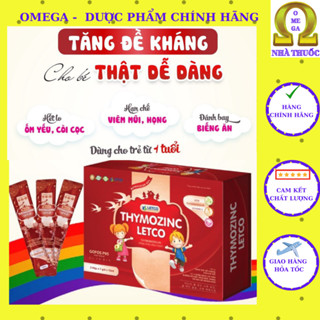  THYMOZINC LETCO  HSD 2028 21 gói  - Tăng Sức Đề Kháng Cho Bé Giảm Nguy Cơ Viêm Đường Hô Hấp Trên 
