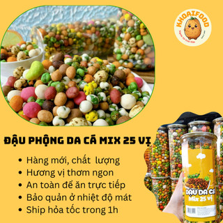 Đậu mix 25 vị ăn vặt thơm ngon hấp dẫn