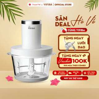Máy Xay Thịt Chính Hãng VIFIBA - Tặng Kèm 2 Bộ Lưỡi Dao - 2 Cấp Độ Xay Mạnh, Xay Thịt Đông Đá,..