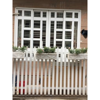 Combo chậu treo ban công, móc treo ban công, khung chậu treo ban công, khung chữ nhật treo ban công - yêu nhà