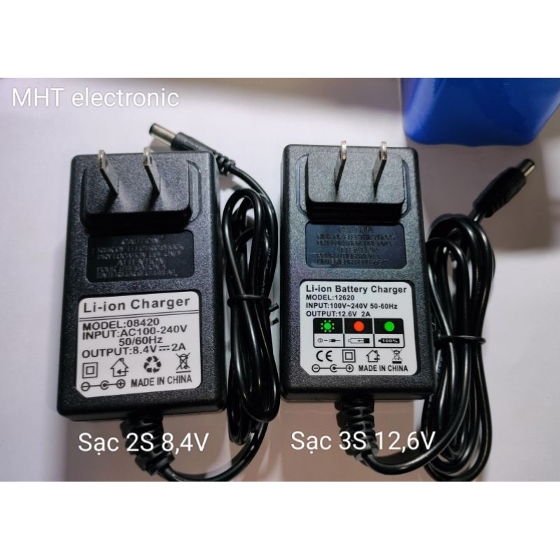 Bộ Sạc Pin 2S , 3S - 8,4V/12,6V 2A