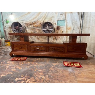 Kệ tivi sofa trơn logo quả táo gỗ hương đá dễ lau chùi