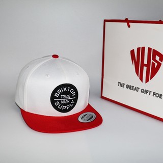 Mũ Snapback  NHS Brixton Trắng Đỏ Mê Li BrixtonTĐ.