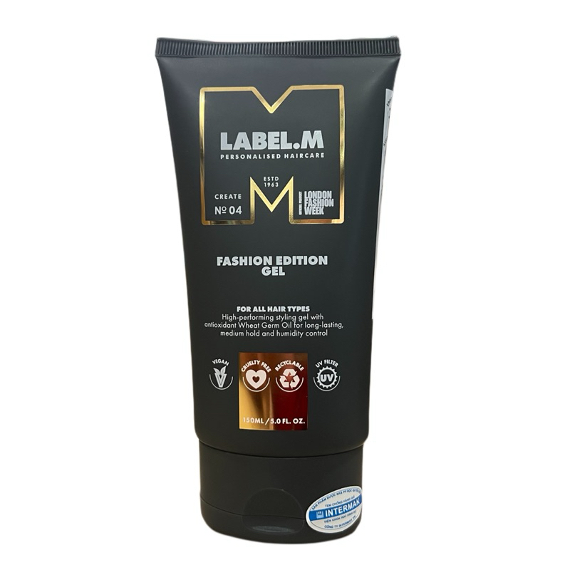 Gel tạo hình, giữ nếp và tăng độ bóng cho tóc label.m Fashion Edition Gel 150ml ( New 2024 )