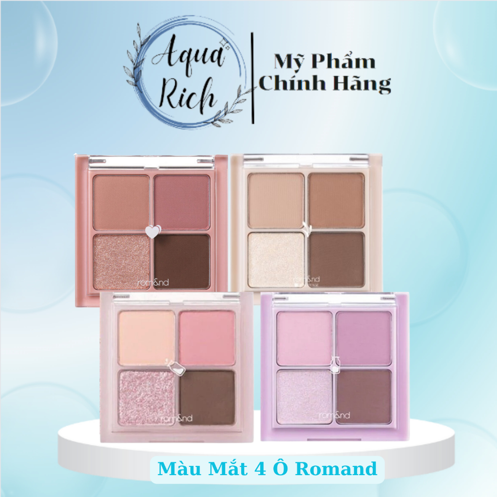 Màu Mắt 4 Ô Romand Better Than Eyes Milk Series [01 - W01 - W03]
