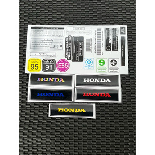 Tem thông số Thailand. Made in Thailand. Khuyến mãi tặng kèm tem Honda dán rổ trước.