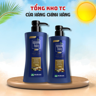 Dầu gội Dược liệu Nguyên Xuân Sạch Gàu 470g KM 50g - Dành cho tóc bị ngứa da đầu, nhiều gàu - Tặng 10% thể tích