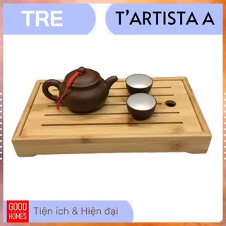 Khay trà đạo gỗ tre tự nhiên