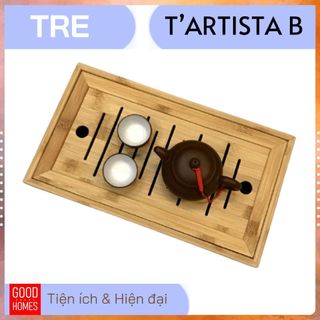 Khay trà đạo gỗ tre tự nhiên