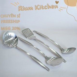 Vá sạn inox SVN05R cán dài vuông nhám cao cấp