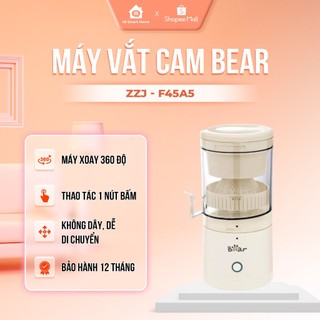 Máy Vắt Cam Tự động Bear Không Dây Sạc USB, Ép Hoa Quả Đa Năng ZZJ-F45A5 Bảo Hành 12 Tháng