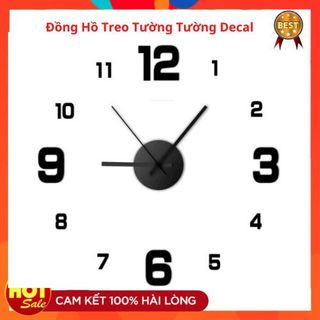 Sáng tạo không khung diy đồng hồ treo tường tường decal nhà im lặng đồng hồ phòng khách văn phòng trang trí tường
