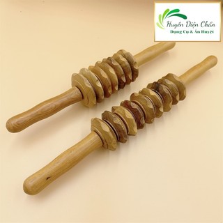 Trục Đôi Thần Kỳ Lăn Bụng Lưng Gỗ - Diện Chẩn Thân Tâm