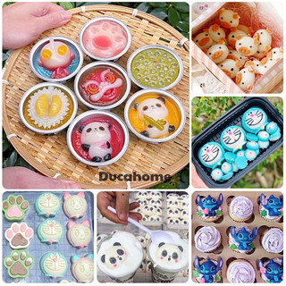 Khuôn rau câu silicone khuôn đổ rau câu khuôn làm thạch rau câu trà sữa socola 3d 4d hình hoa hình thú con vật cho bé dễ