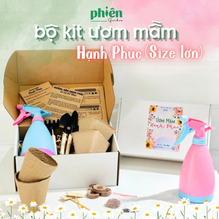 Bộ Kit Ươm Mầm Hạnh Phúc, Bé Tự Trồng Cây Gieo Hạt Cà Chua, Hạt Hướng Dương