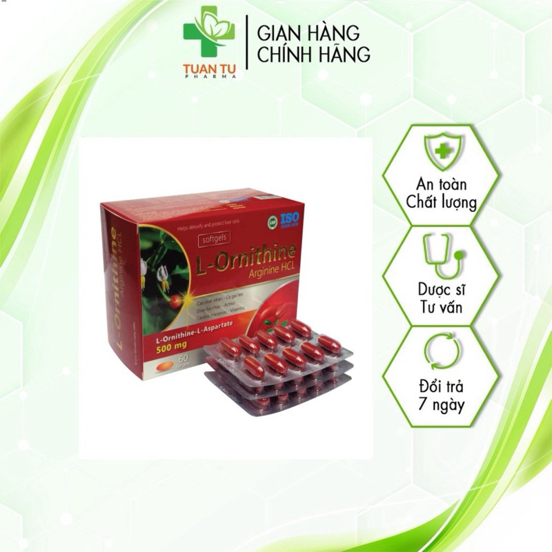 Bổ gan L_Ornithine hộp 100 viên