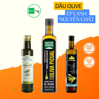 Dầu ôliu hữu cơ ép lạnh nguyên chất extra virgin 250ml 500ml 1L
